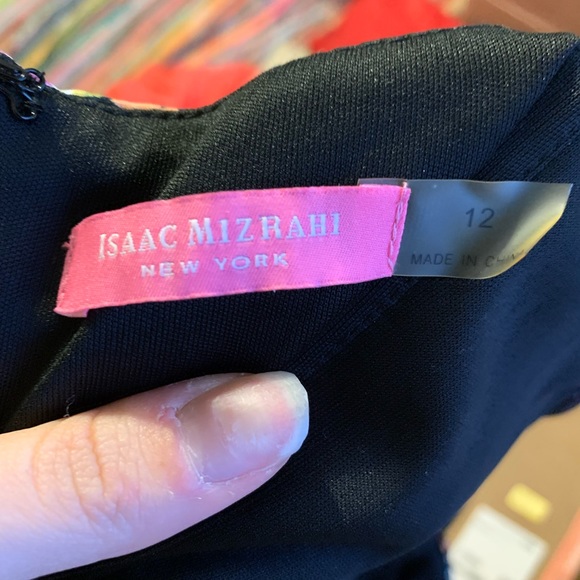 NWT Isaac Mizrahi Rainbow Multi-Colored Floral Dress with Bow Sash Size 12 - Picture 10 of 13